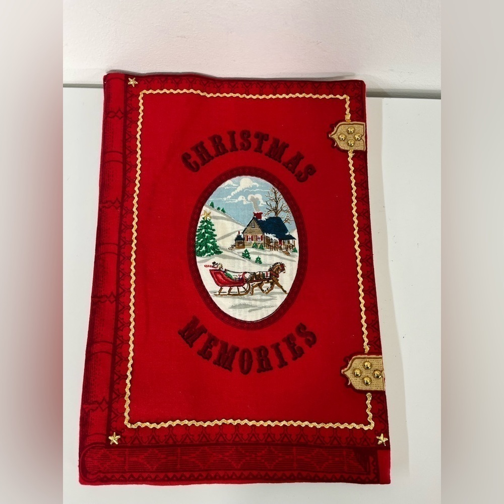 Christmas Memories Cloth Book Fabric CRANSTON PRINT WORKS Making Cookies Kit